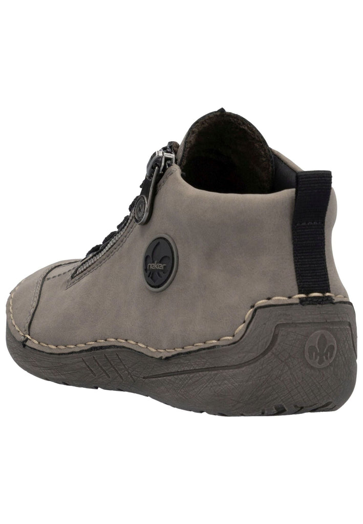 Rieker Halbschuhe Lederimitat Grau