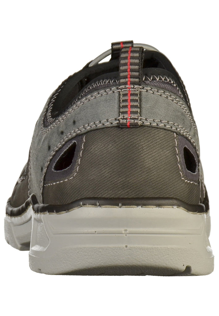 Rieker Halbschuhe Lederimitat Grau