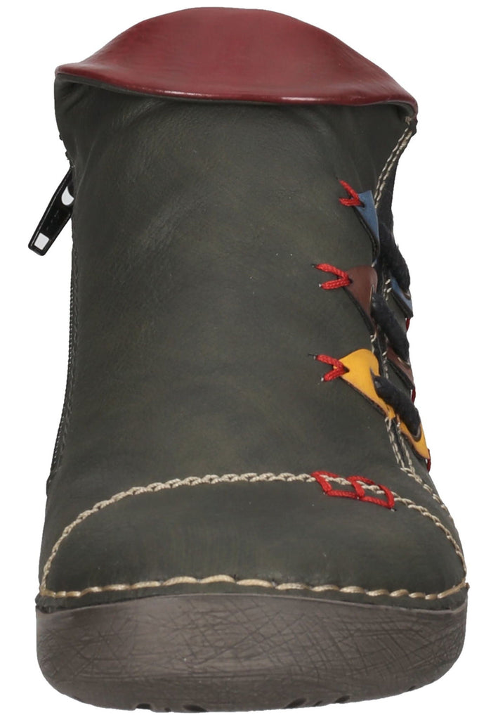 Rieker Halbschuhe Lederimitat Grün