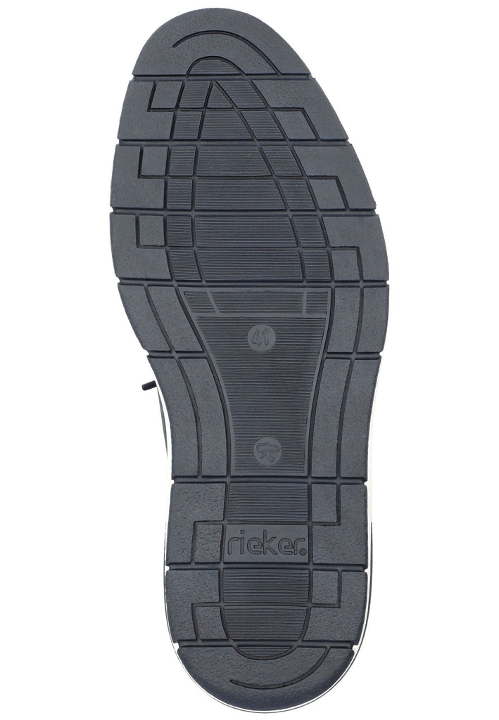 Rieker Halbschuhe Lederimitat/Nylon Blau/Braun