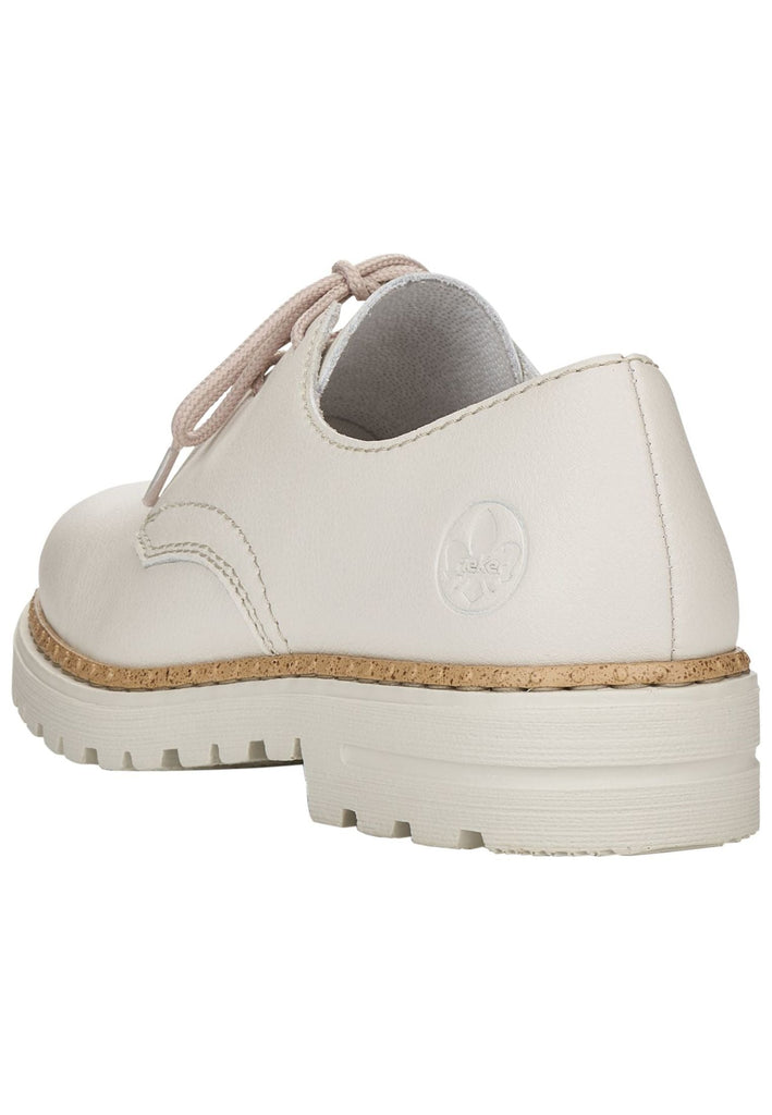 Rieker Halbschuhe Lederimitat Offwhite