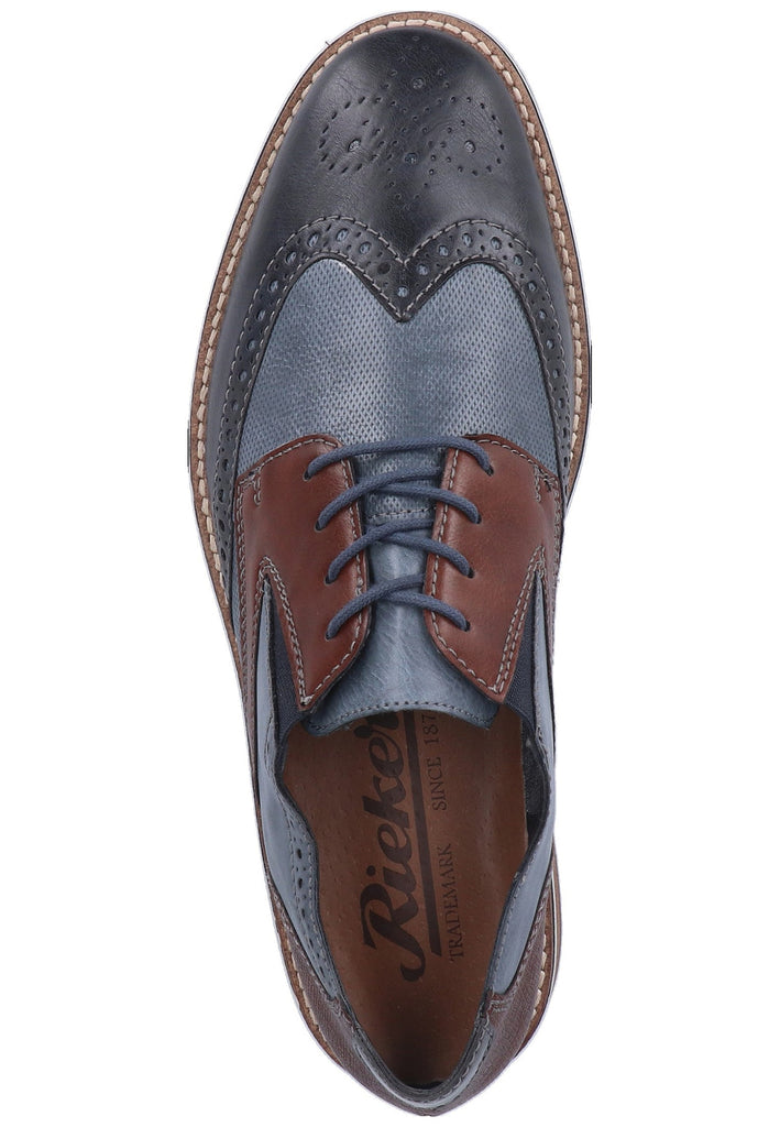 Rieker Halbschuhe Lederimitat Ozean