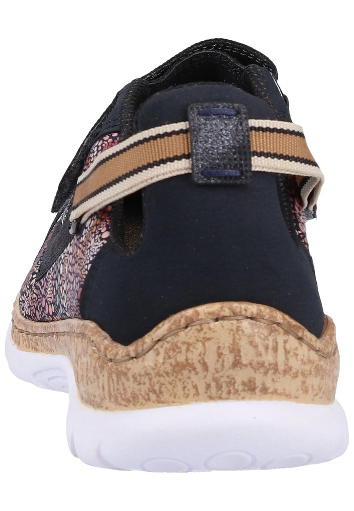 Rieker Halbschuhe Lederimitat Pazifik