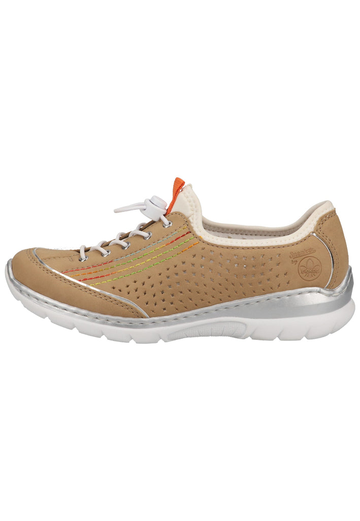 Rieker Halbschuhe Lederimitat Sand