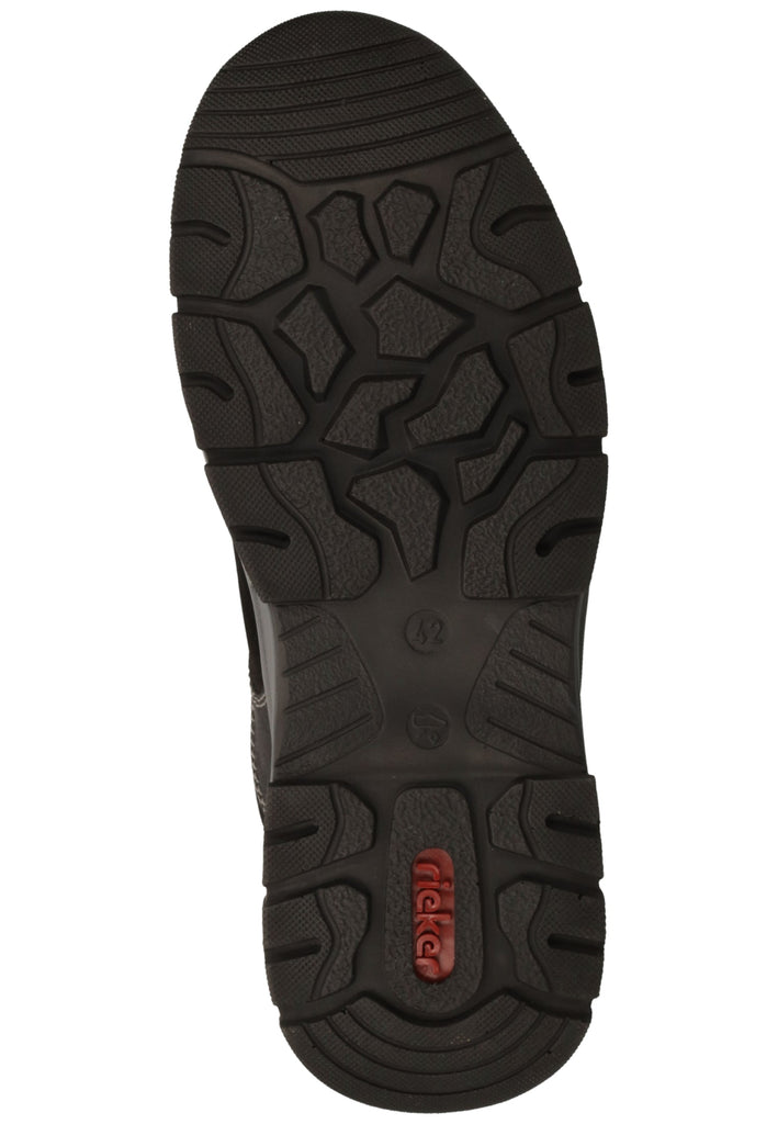 Rieker Halbschuhe Lederimitat Schwarz