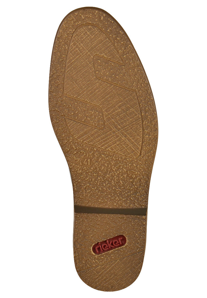 Rieker Halbschuhe Lederimitat Schwarz