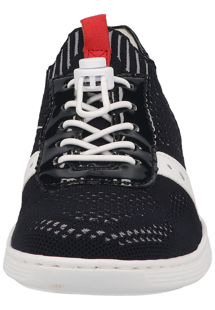 Rieker Halbschuhe Lederimitat/Textil Blau/Weiß
