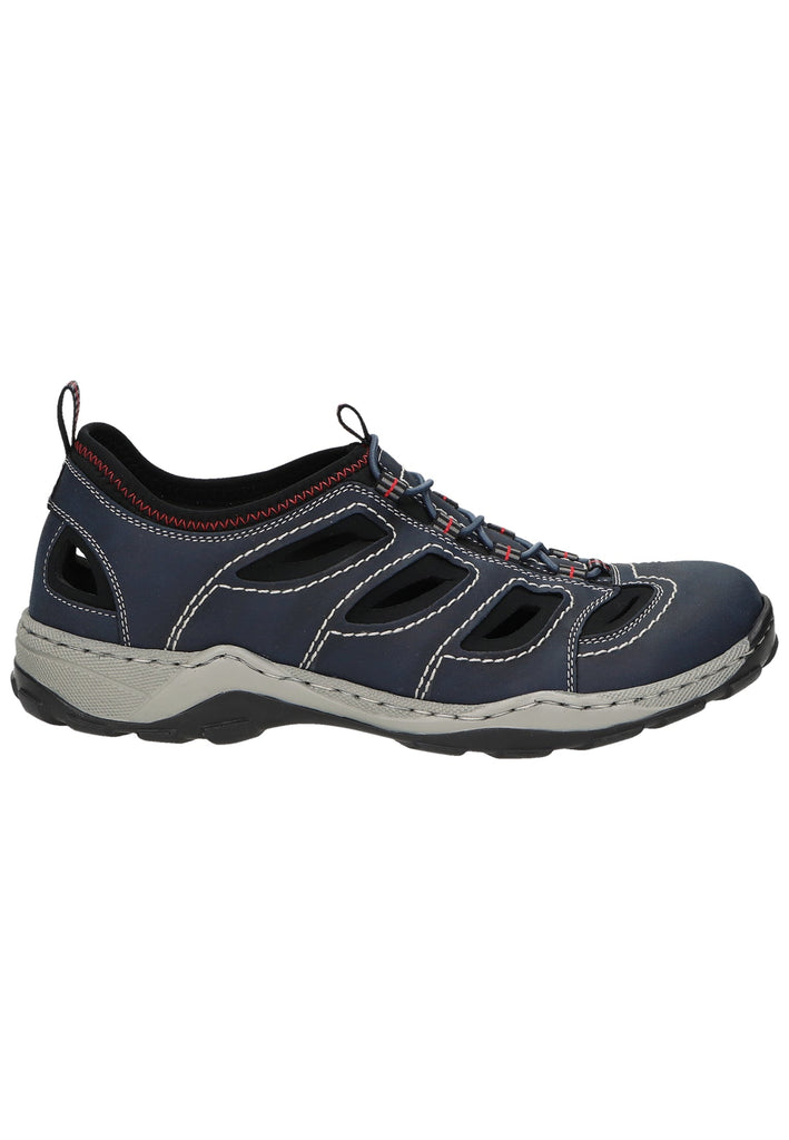 Rieker Halbschuhe Lederimitat/Textil Navy