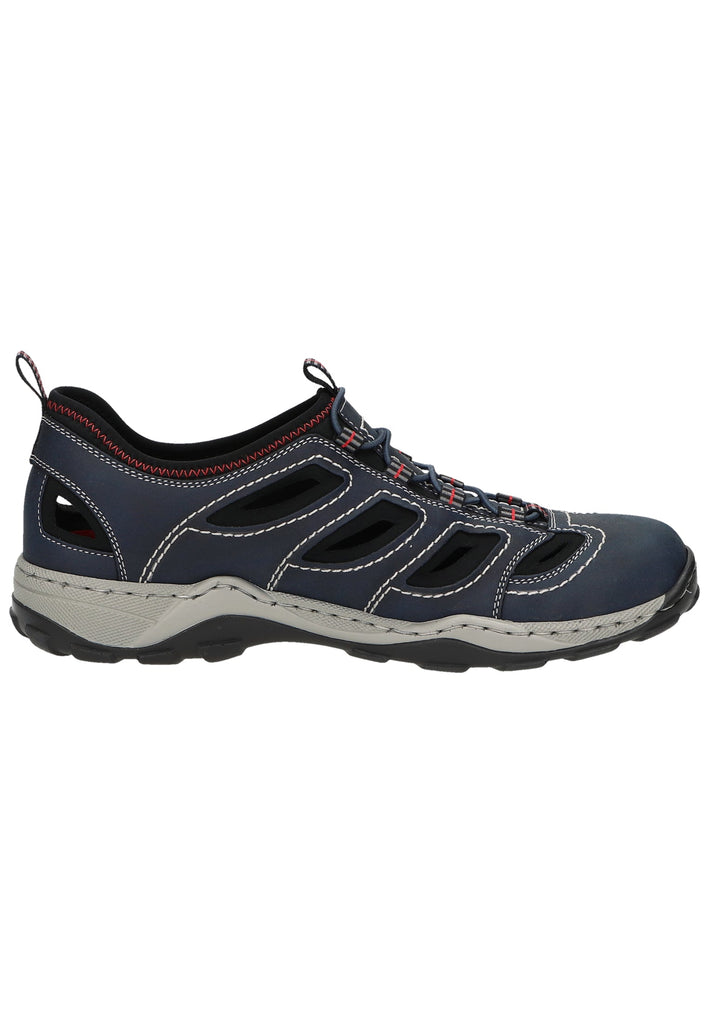 Rieker Halbschuhe Lederimitat/Textil Navy