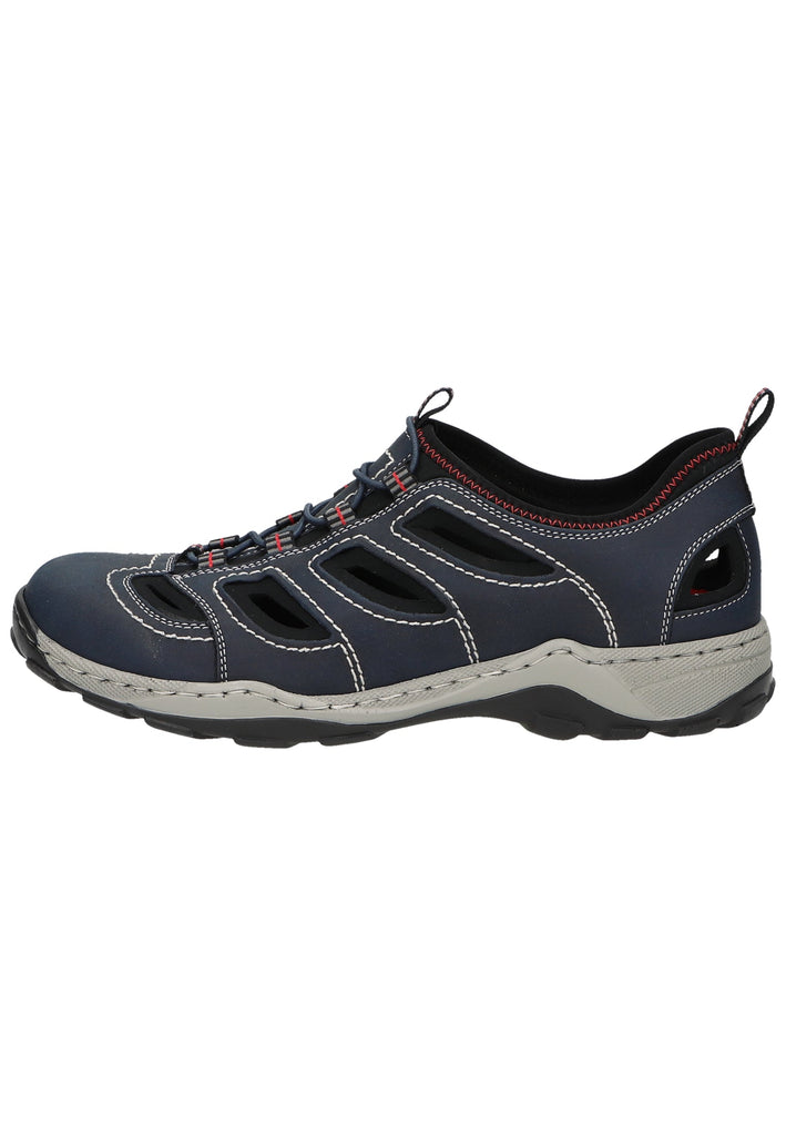 Rieker Halbschuhe Lederimitat/Textil Navy