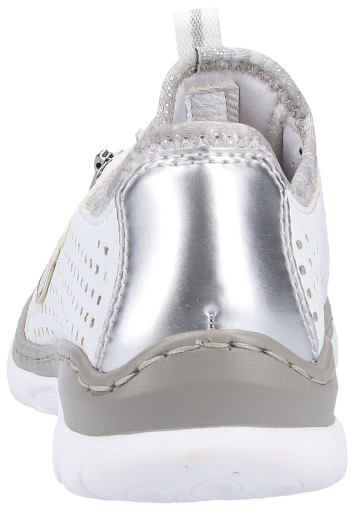 Rieker Halbschuhe Lederimitat Weiß