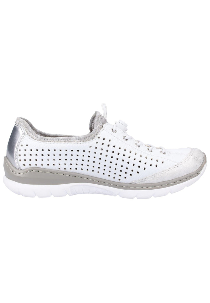Rieker Halbschuhe Lederimitat Weiß