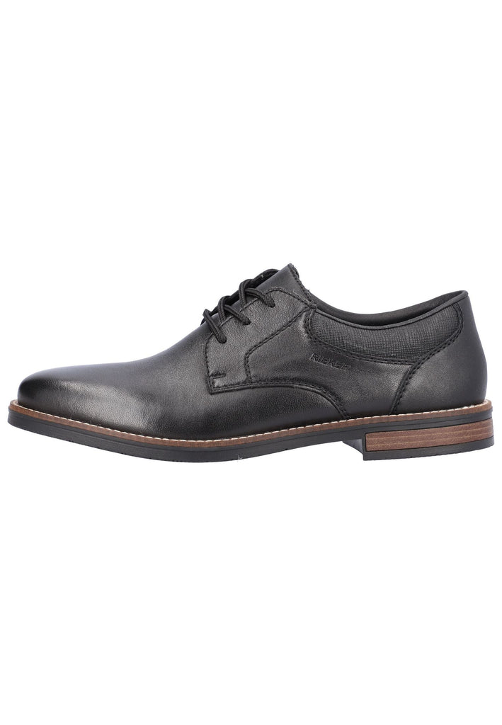 Halbschuhe Rieker Businessschuhe Glattleder Schwarz