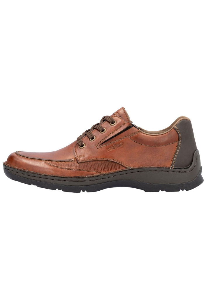 Halbschuhe Rieker Halbschuhe Glattleder Braun