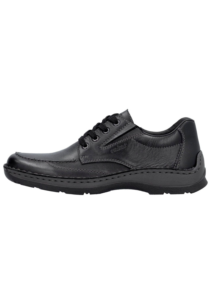 Halbschuhe Rieker Halbschuhe Glattleder Schwarz