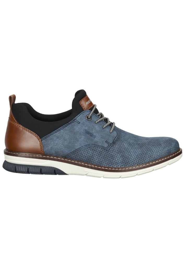 Rieker Halbschuhe Synthetik/Textil Blau/Braun