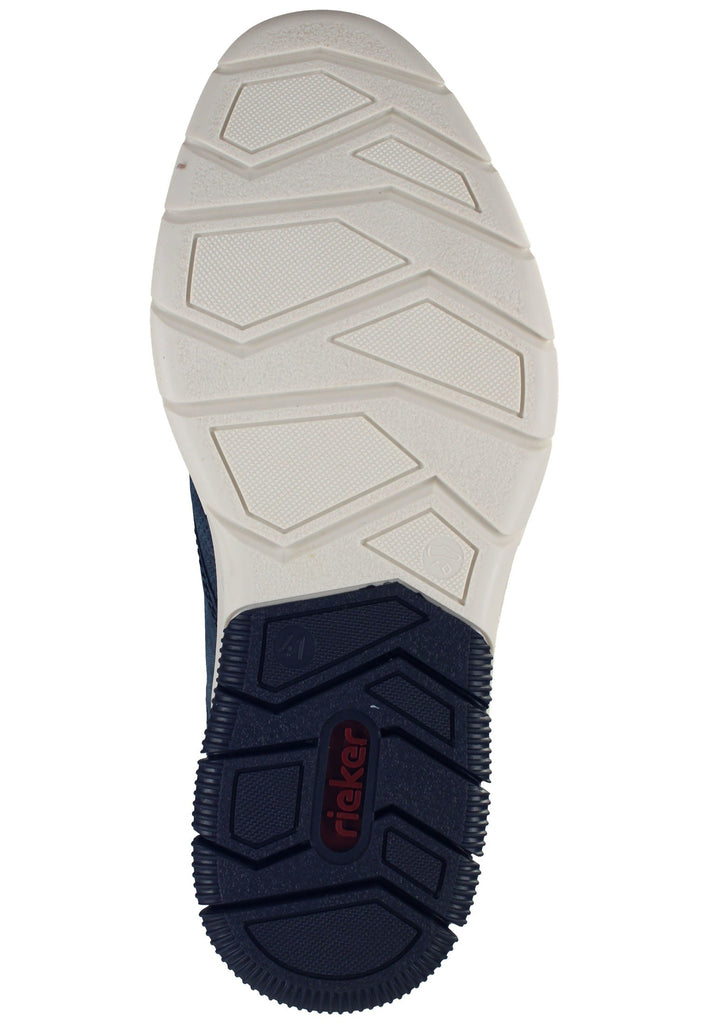 Rieker Halbschuhe Synthetik/Textil Blau/Braun