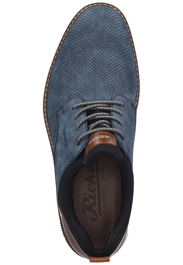 Rieker Halbschuhe Synthetik/Textil Blau/Braun