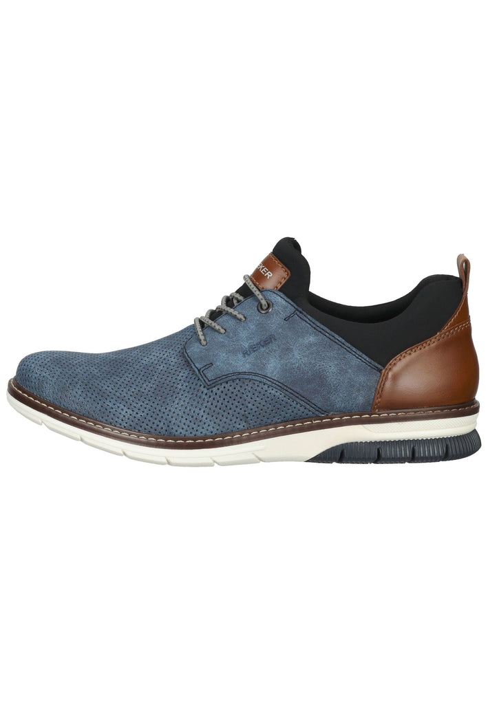 Rieker Halbschuhe Synthetik/Textil Blau/Braun