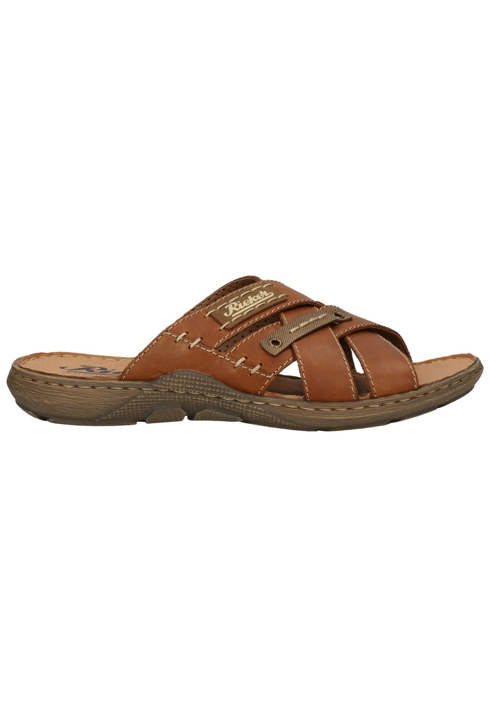 Rieker Pantoletten Leder Braun