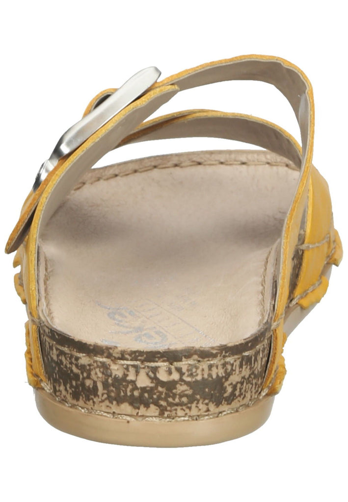 Rieker Pantoletten Leder Gelb