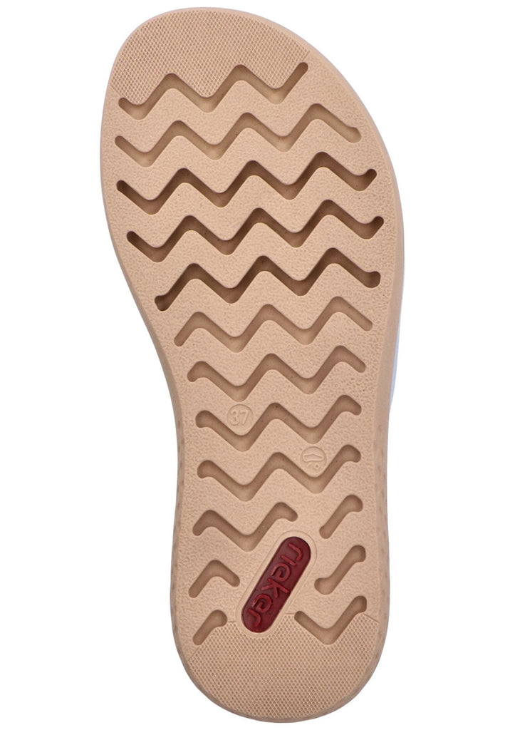 Rieker Pantoletten Lederimitat Aqua