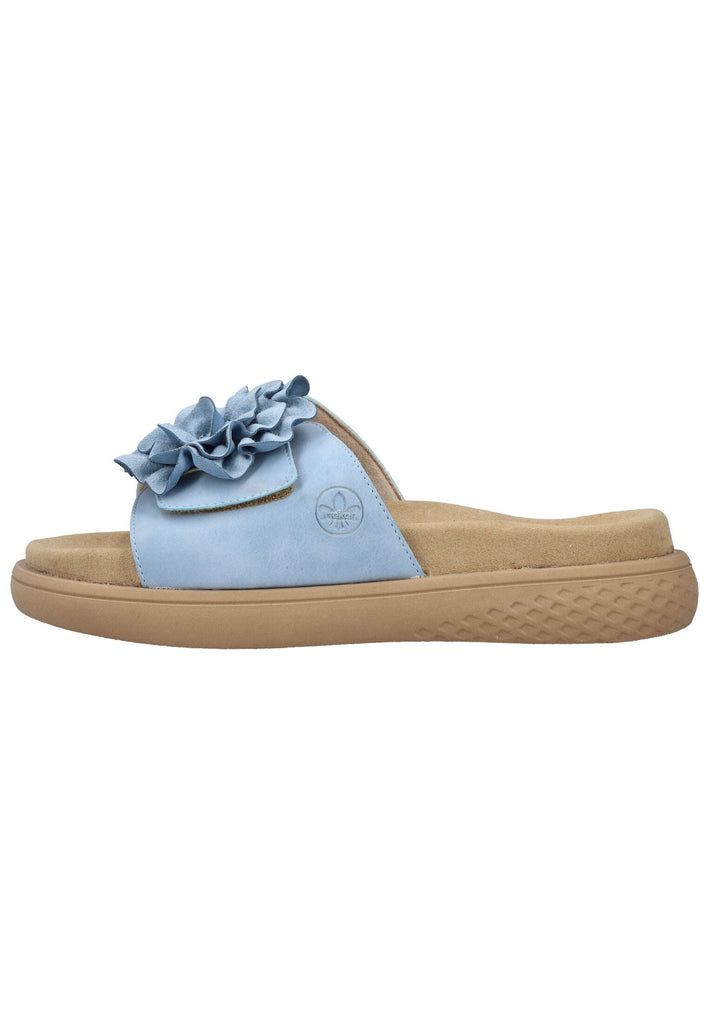 Rieker Pantoletten Lederimitat Aqua