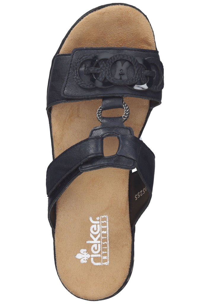 Rieker Pantoletten Synthetik Dunkelblau