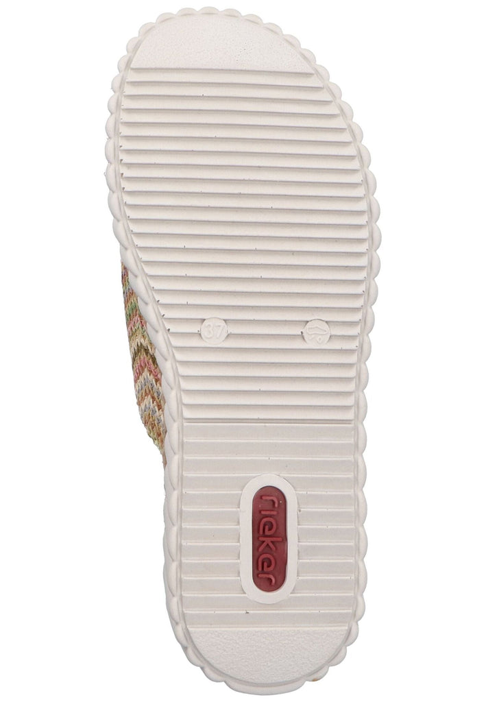 Rieker Pantoletten Textil Multi