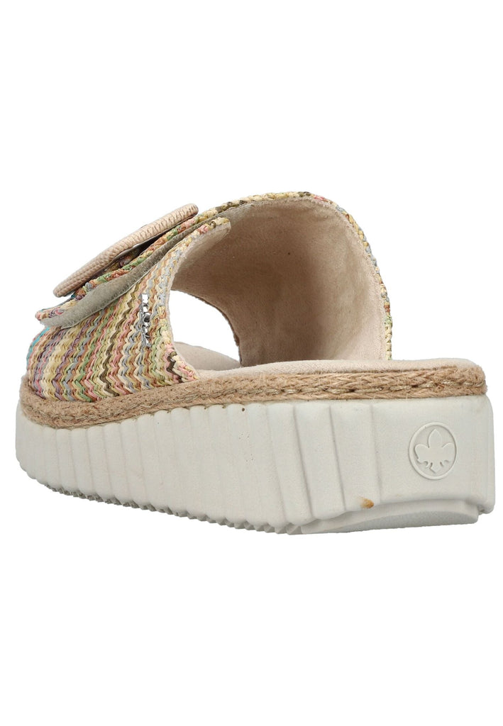 Rieker Pantoletten Textil Multi