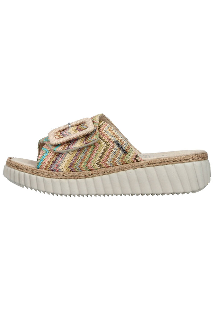 Rieker Pantoletten Textil Multi