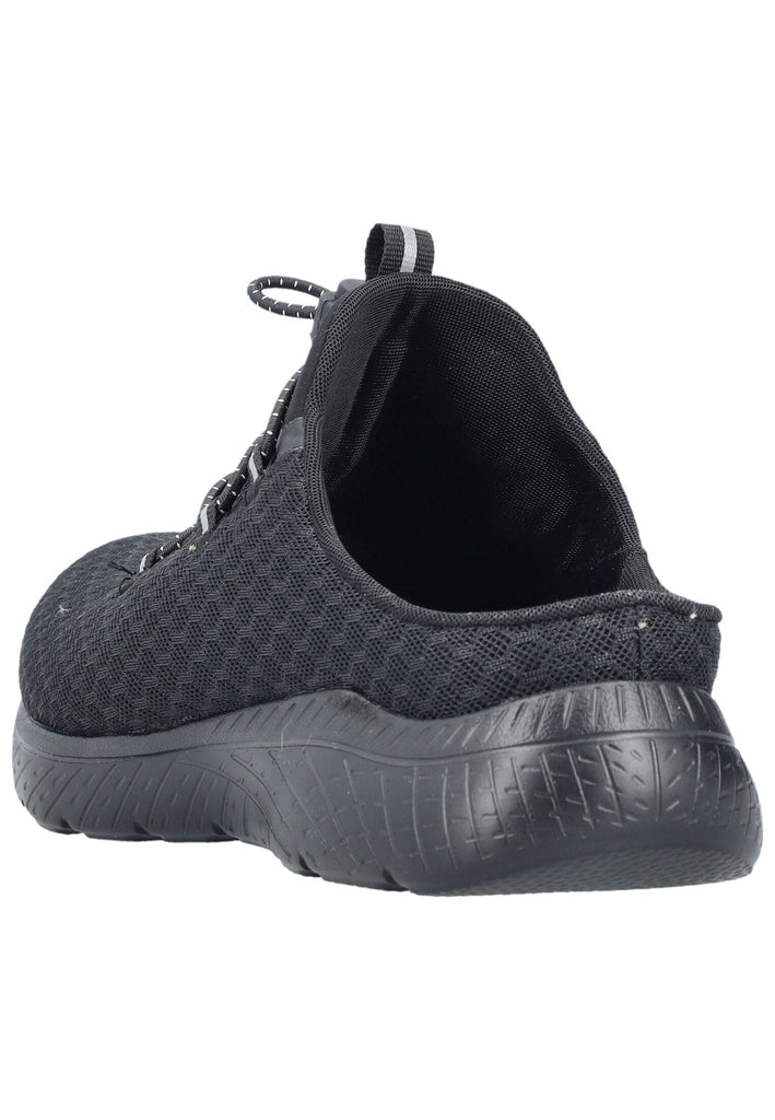 Rieker Pantoletten Textil Schwarz/Schwarz