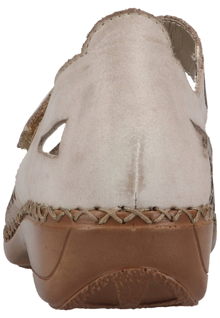 Rieker Pumps Leder Beige/Silber