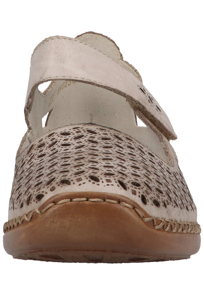 Rieker Pumps Leder Beige/Silber