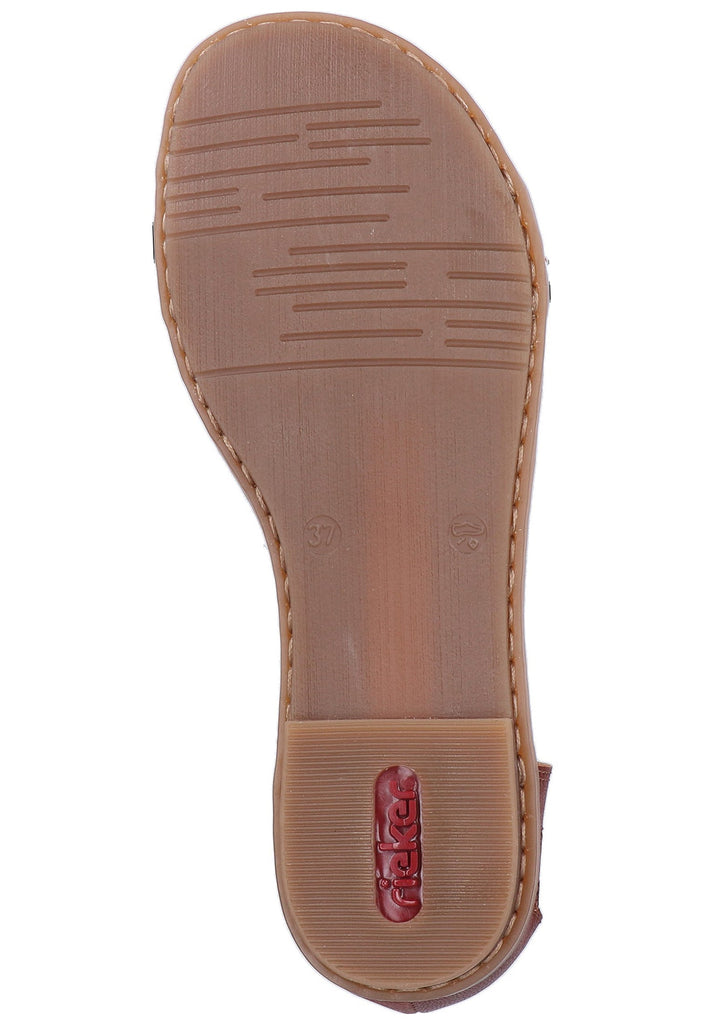 Rieker Sandalen Glattleder Braun