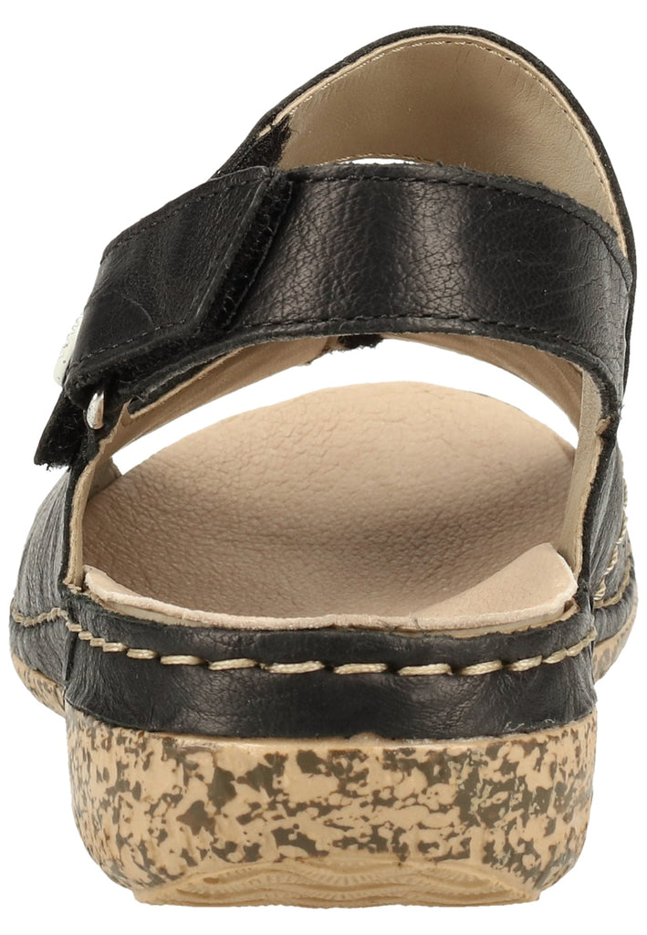 Rieker Sandalen Glattleder Schwarz