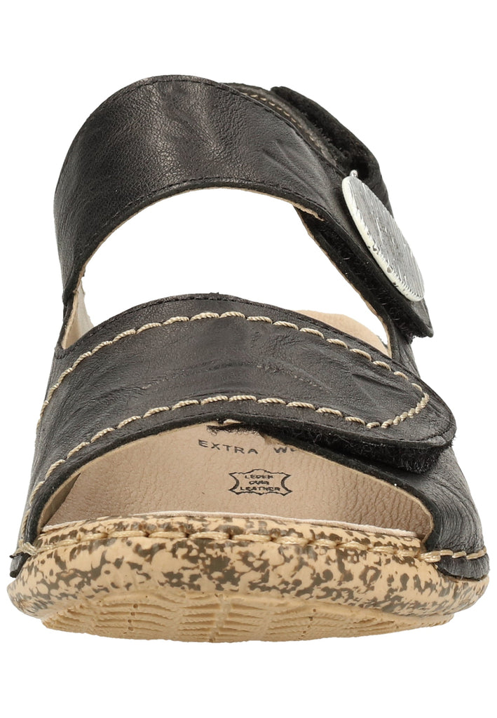Rieker Sandalen Glattleder Schwarz