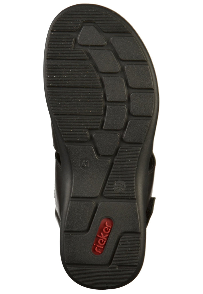Rieker Sandalen Glattleder Schwarz