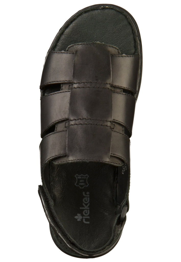 Rieker Sandalen Glattleder Schwarz