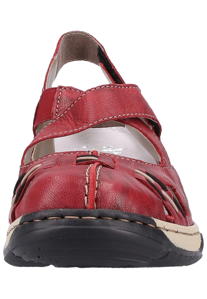 Rieker Sandalen Glattleder Wine