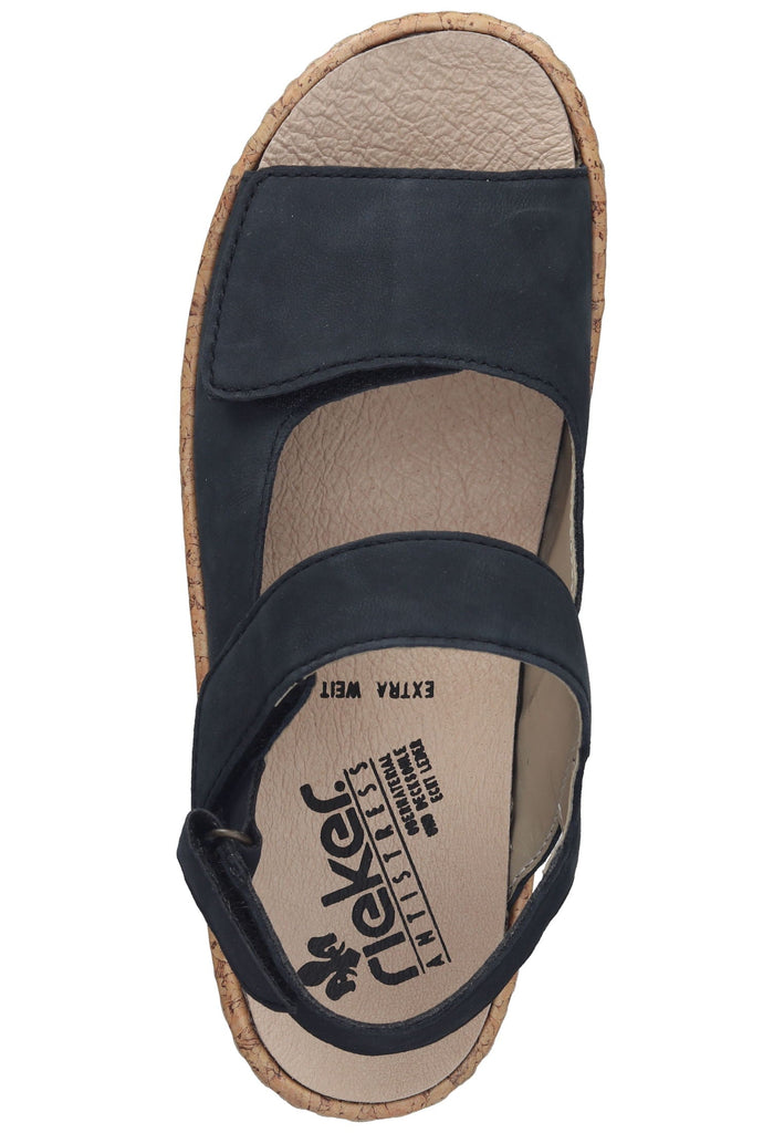 Rieker Sandalen Leder Blau