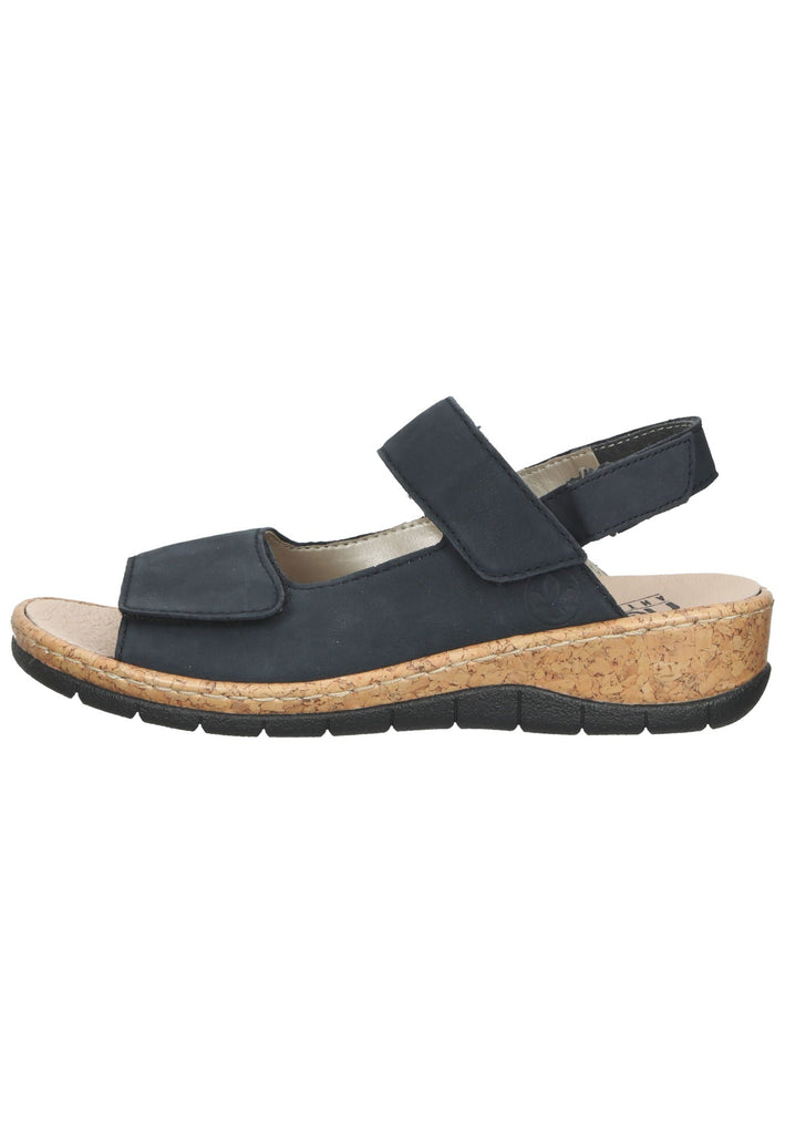 Rieker Sandalen Leder Blau