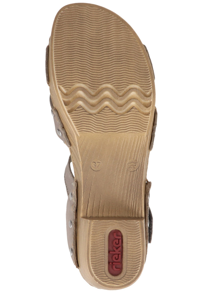 Rieker Sandalen Leder Grau