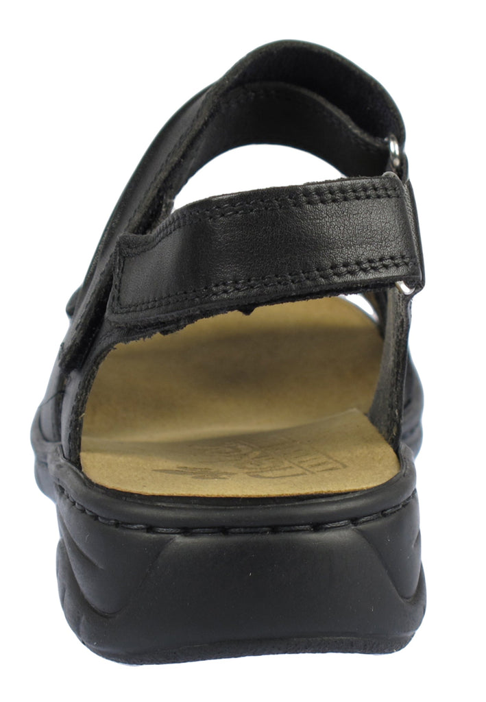 Rieker Sandalen Leder Schwarz