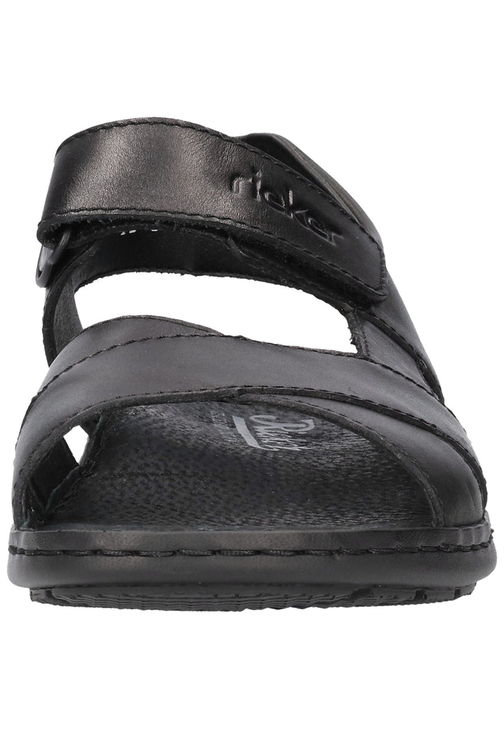 Rieker Sandalen Leder Schwarz