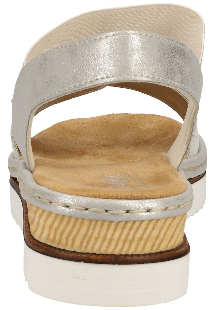 Rieker Sandalen Leder Silber