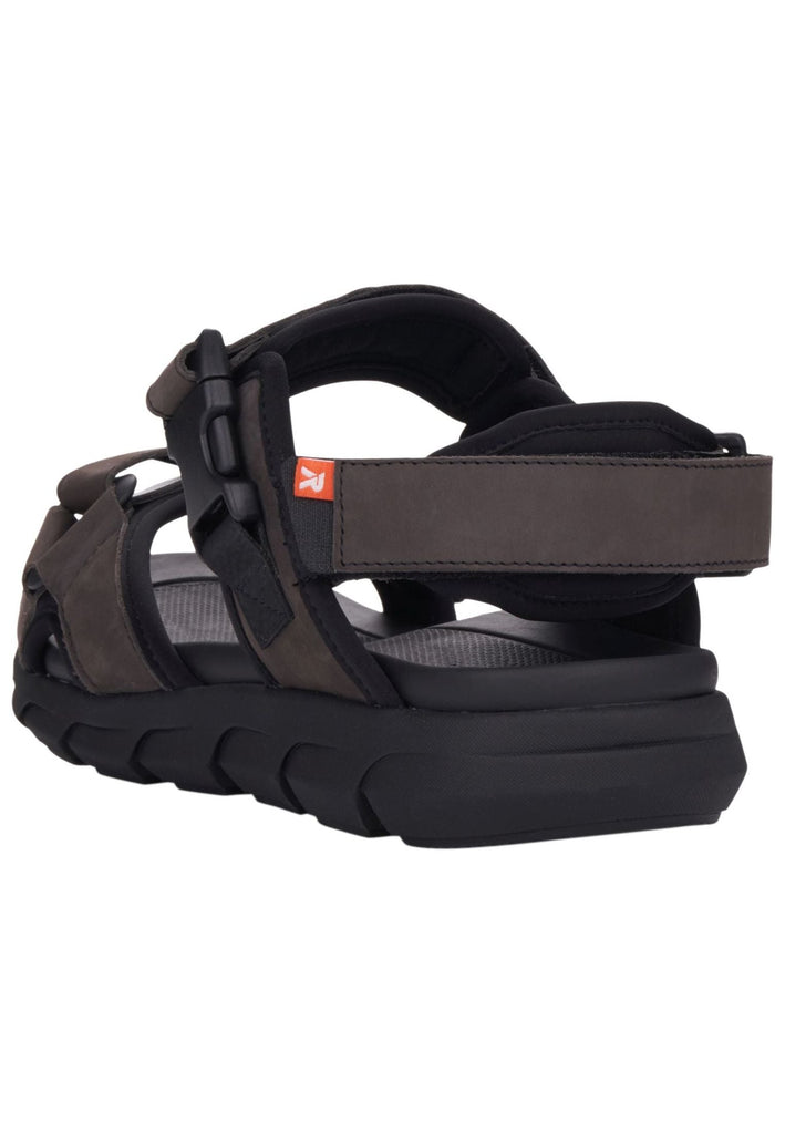 Rieker Sandalen Leder/Synthetik Schwarz