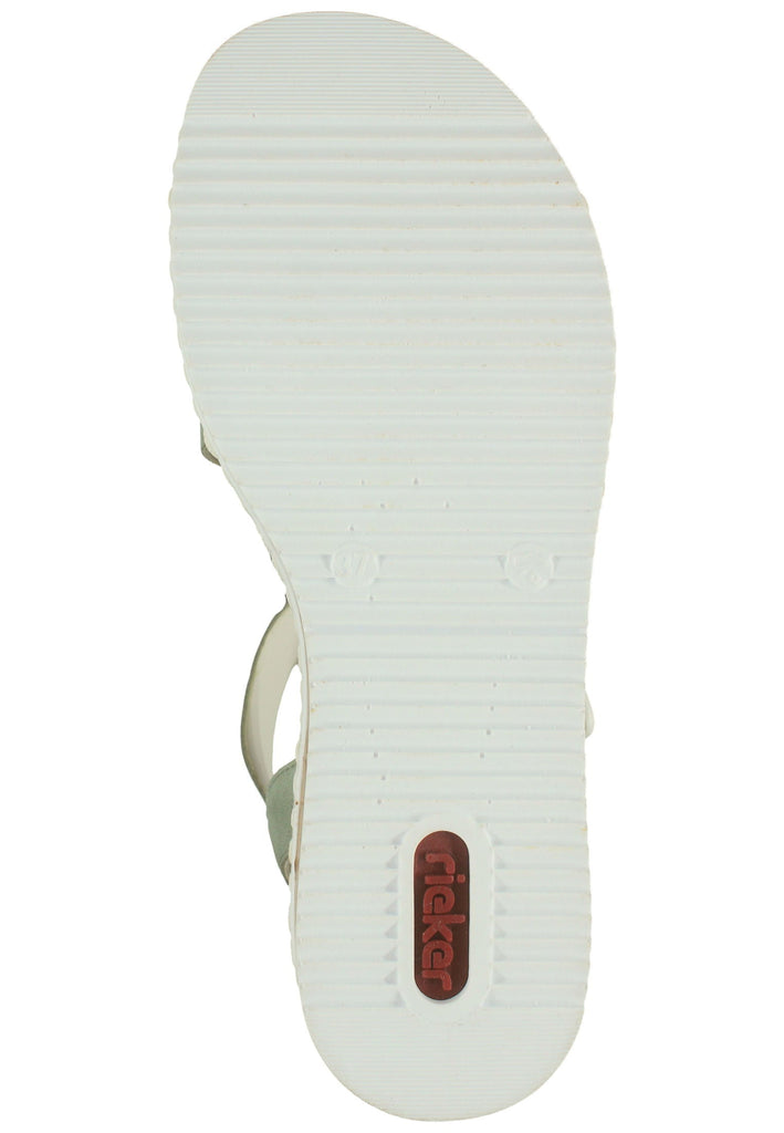 Rieker Sandalen Leder/Synthetik Weiß/Grün