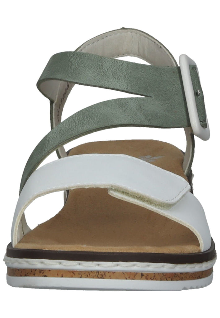 Rieker Sandalen Leder/Synthetik Weiß/Grün