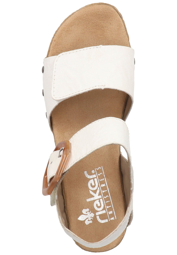 Rieker Sandalen Leder Weiß